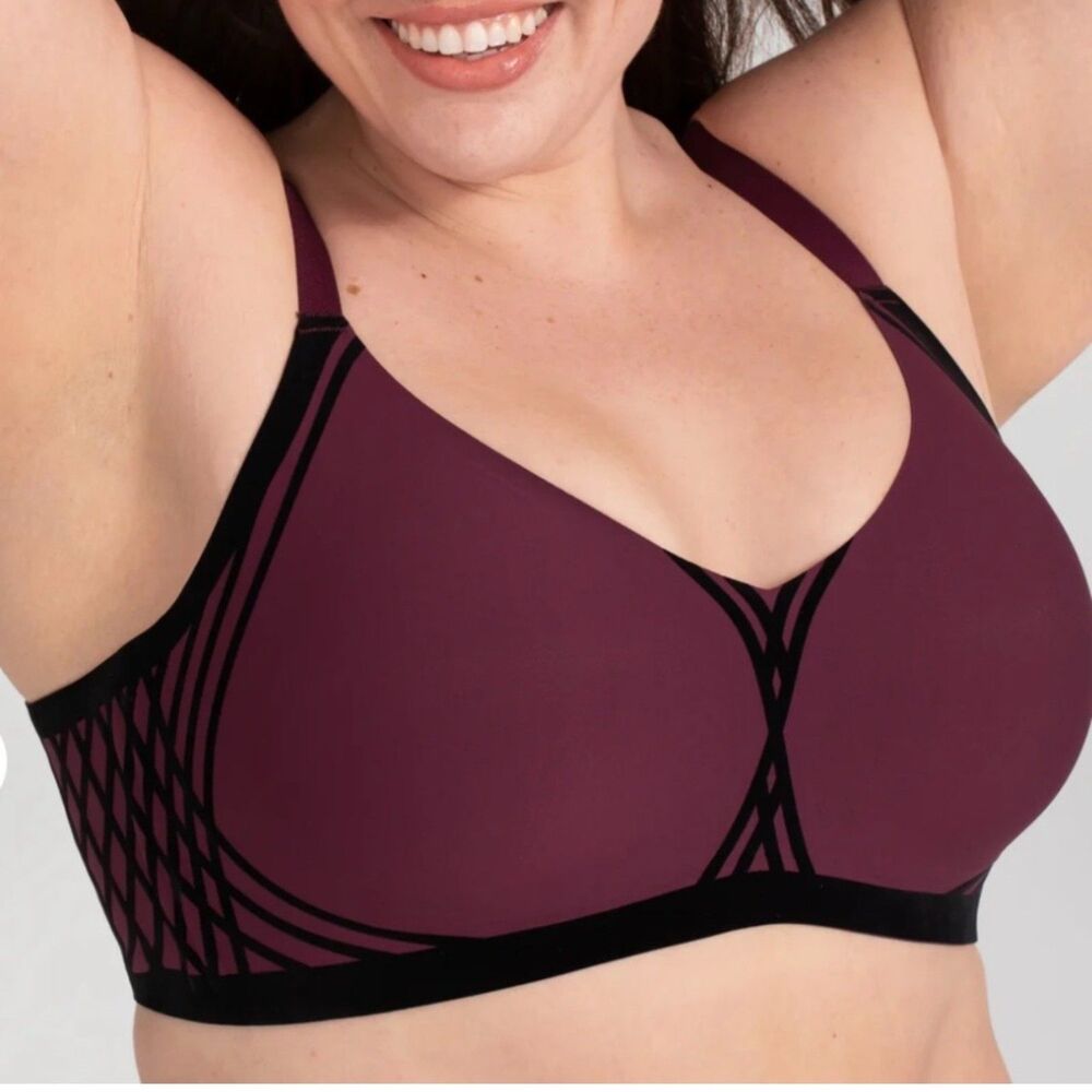 Honeylove 2X Silhouette Bra Fig Wireless Adjustable Comfortable Everyday